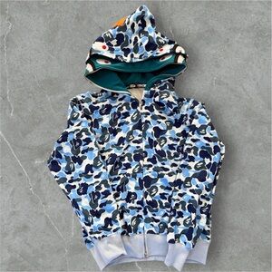 Bape Blue Camouflage Hoodie